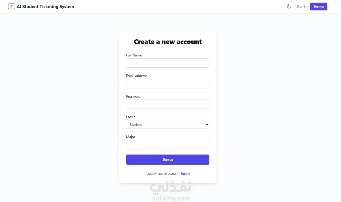 AI Student Ticketing System
