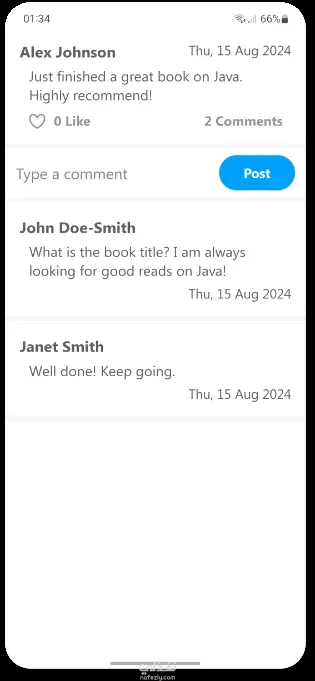 تطبيق التواصل الاجتماعي (Android + MySQL)