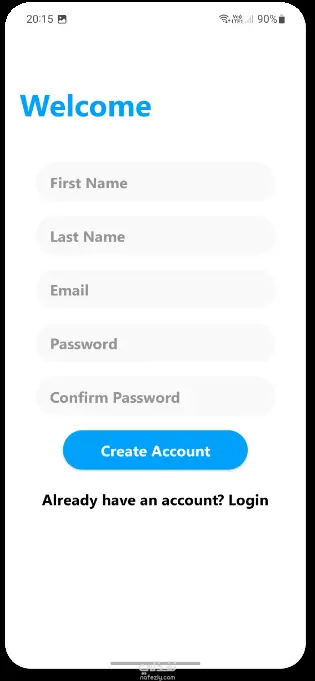 تطبيق التواصل الاجتماعي (Android + MySQL)
