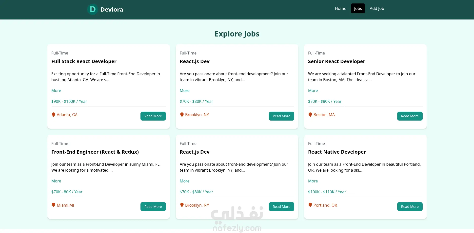 موقع عرض وظائف متكامل باستخدام MERN Stack