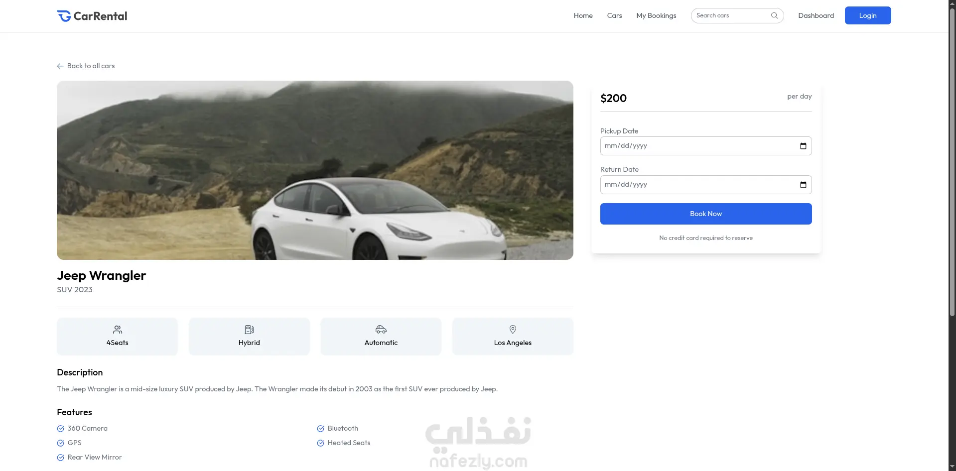 Car Rental | موقع تأجير سيارات Full Stack مع Dashboard مخصص