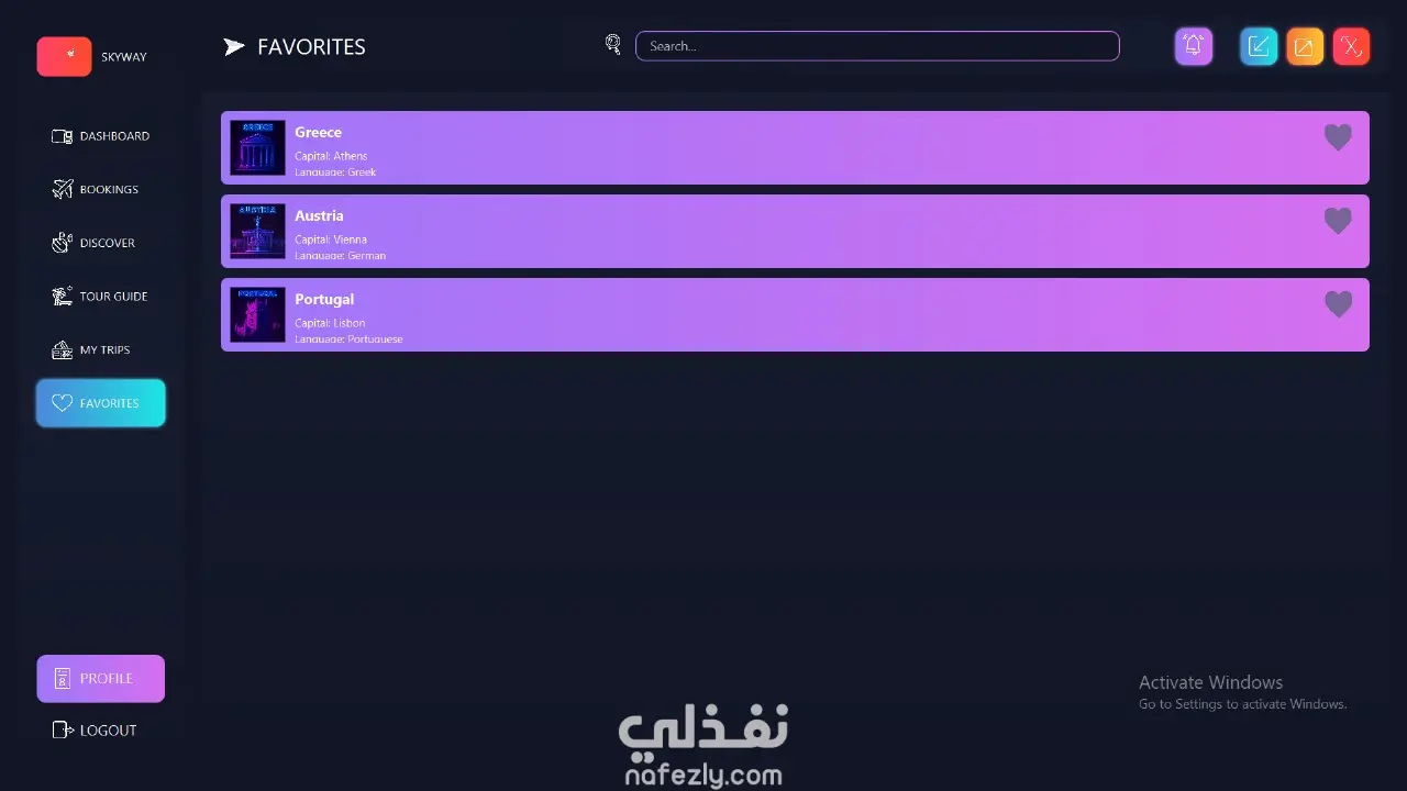 Skyway Airport using Java & GUI