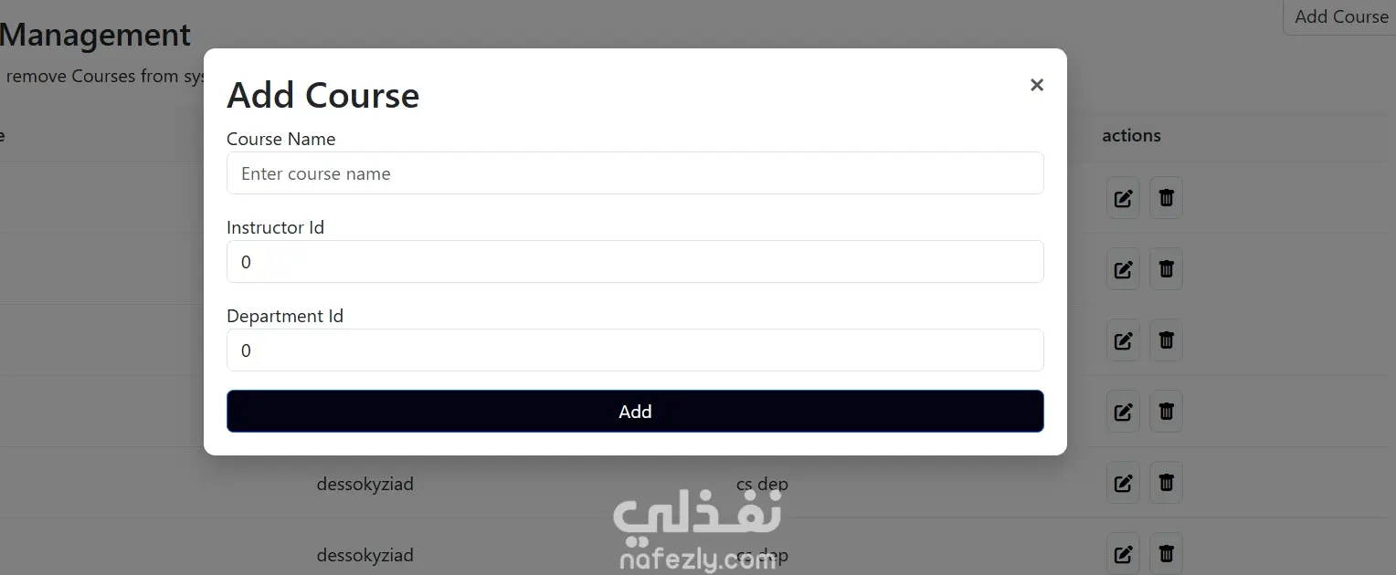 عمل واجهه اماميه ل سيستم جامعه