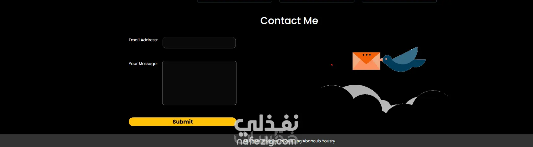 تصميم صفحة تعريف شخصية إلكترونية Portfolio