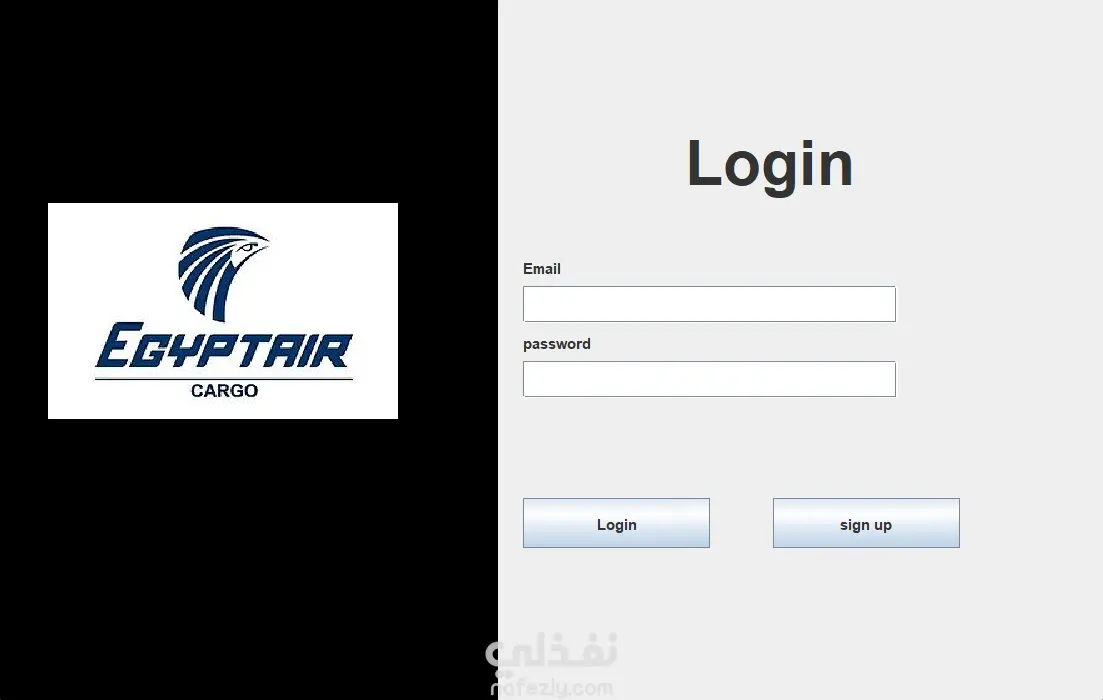 نظام إدارة وحجز رحلات الطيران باستخدام  Java Swing