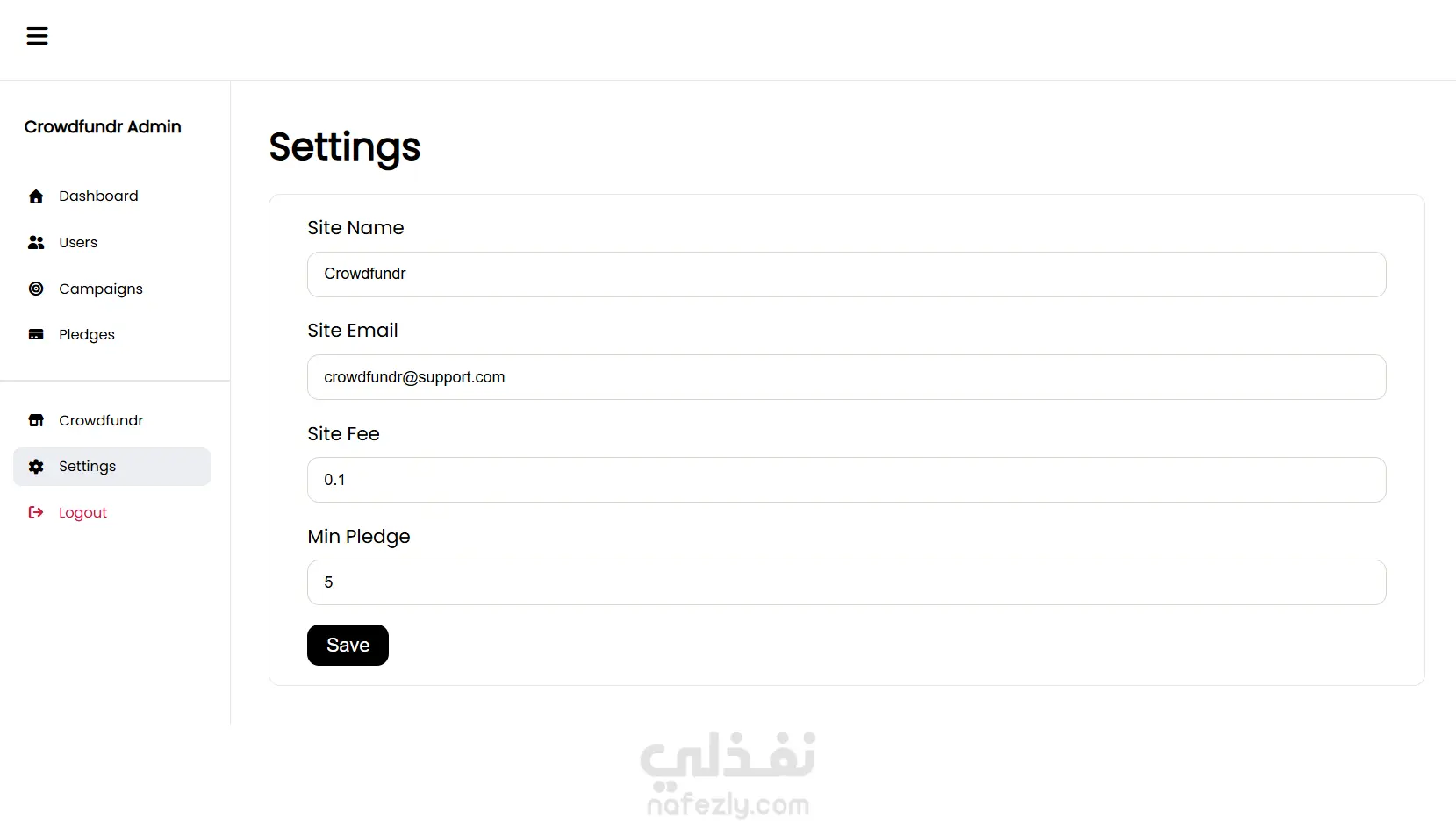 منصة تمويل جماعي متكاملة باستخدام HTML, SASS, JS
