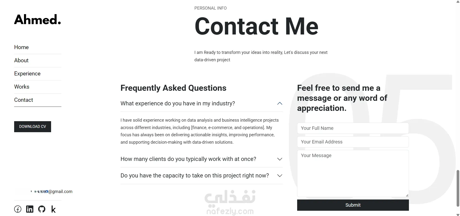 تصميم بورتفوليو احترافي يبرز مهاراتك وأعمالك