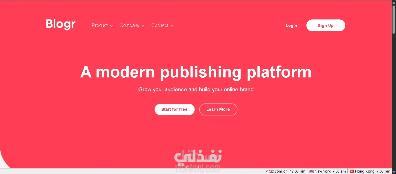 Bloger – قالب مدونة عصري بواجهة أمامية حديثة