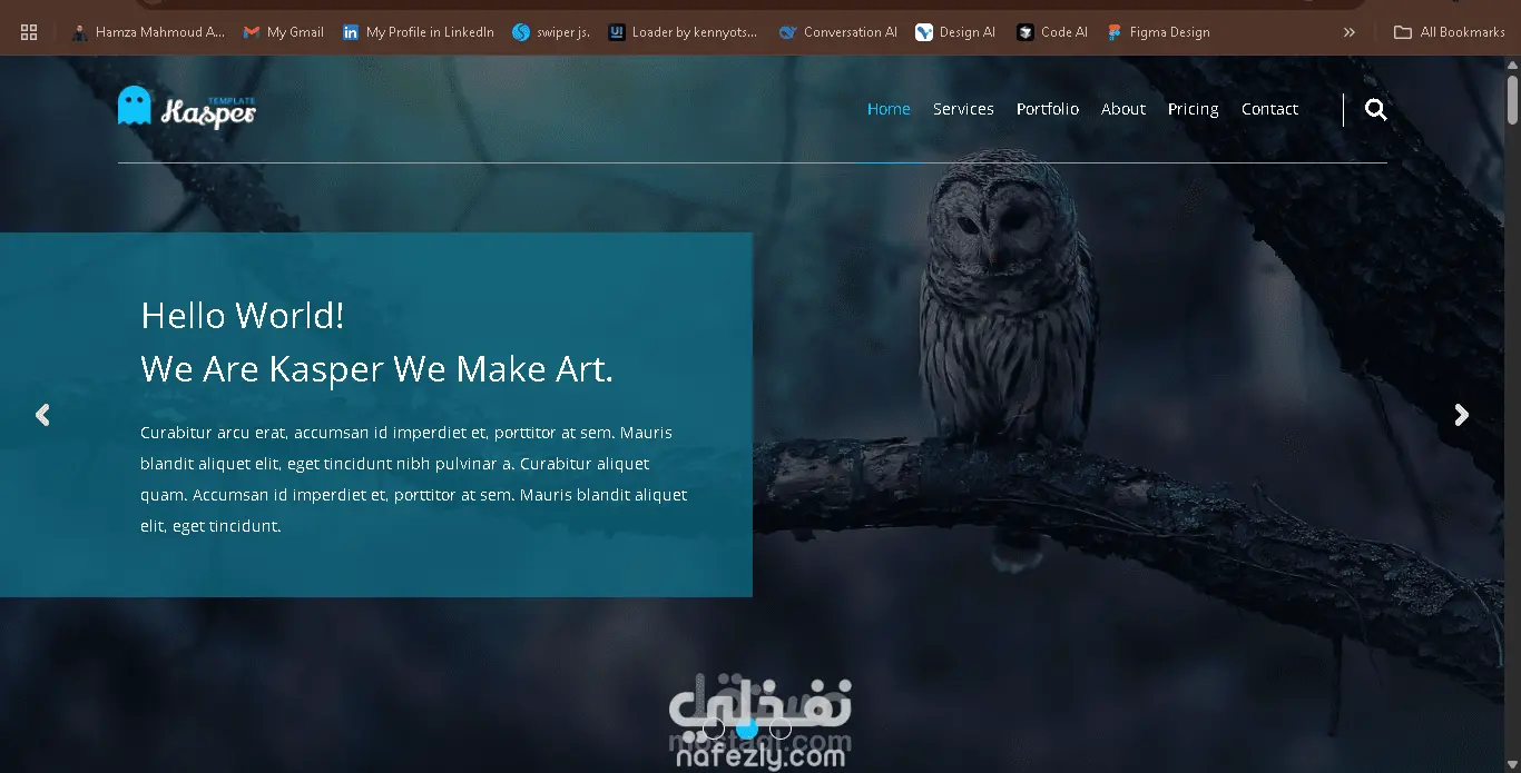 Kasper – Creative Agency One-Page Template