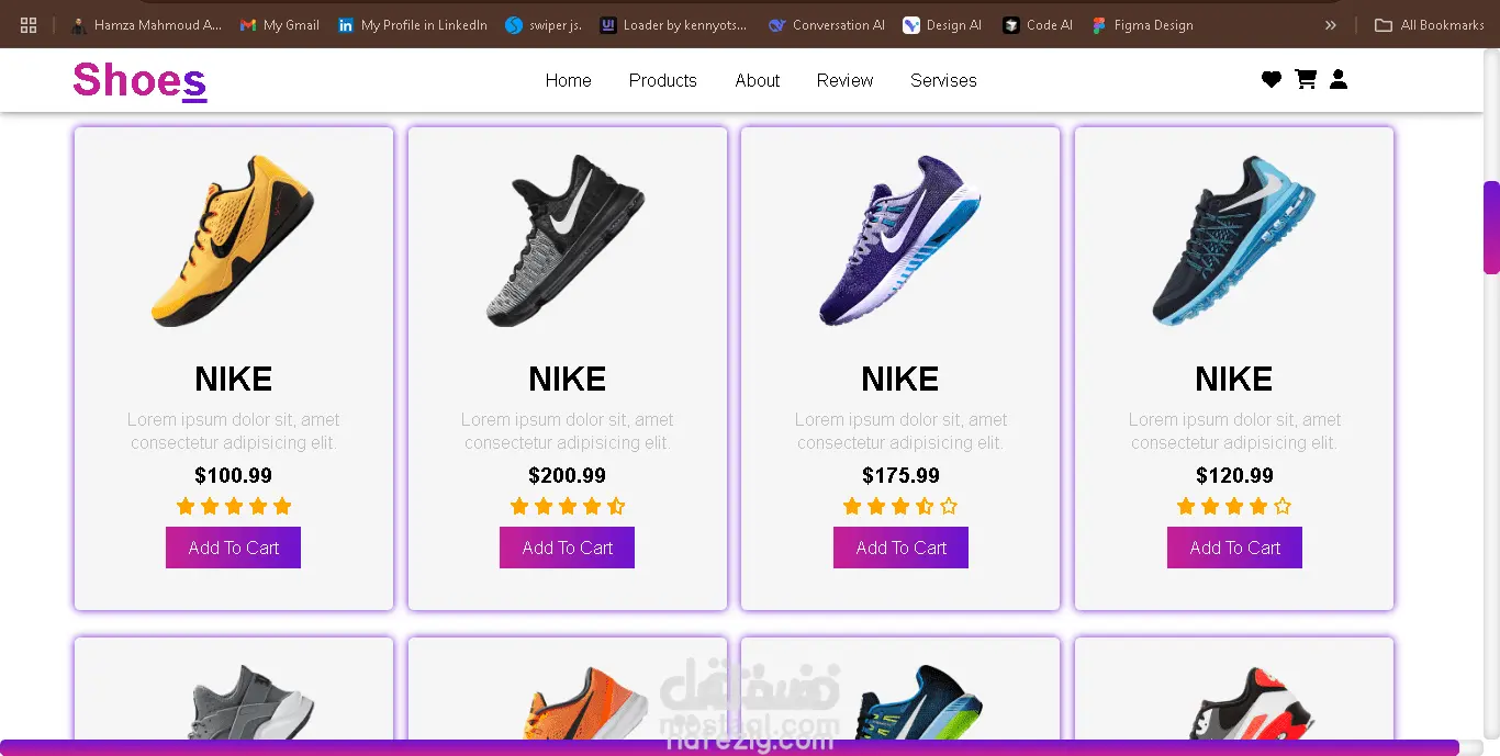 Shoes Website – Responsive E-Commerce Product Showcase