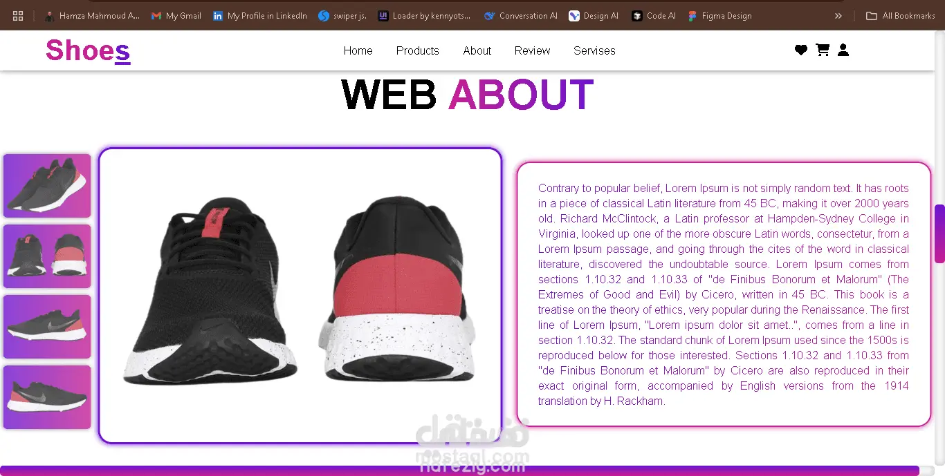Shoes Website – Responsive E-Commerce Product Showcase
