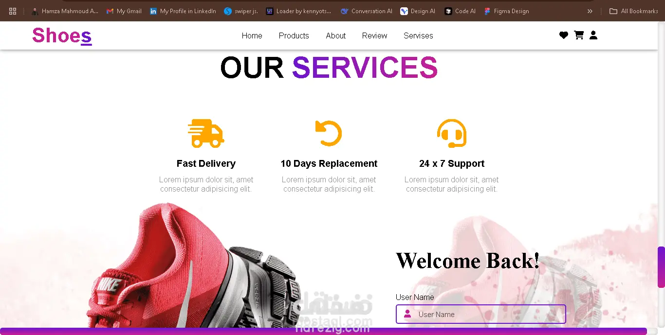 Shoes Website – Responsive E-Commerce Product Showcase