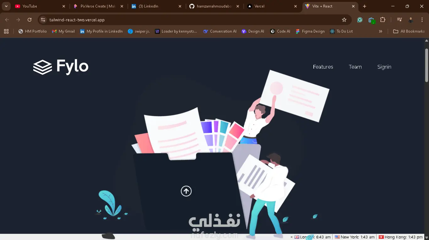 Tailwind + React Landing Page