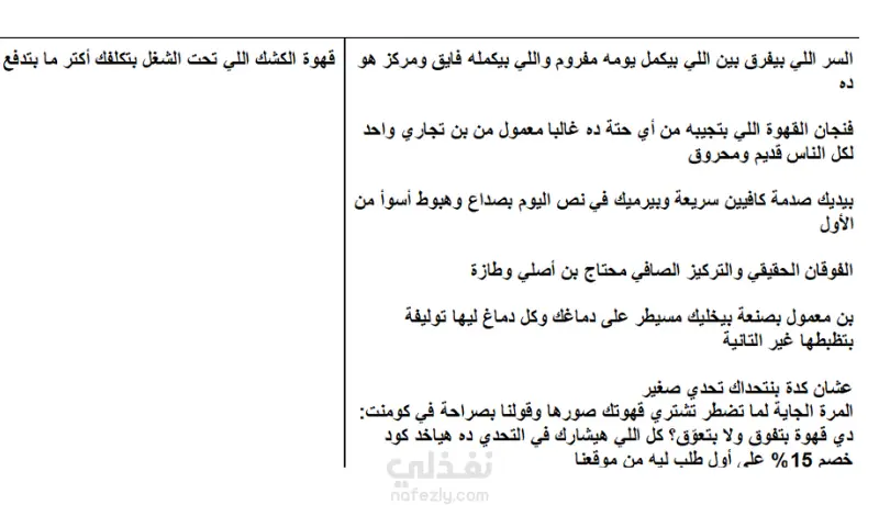 كتابة محتوى تسويقي إحترافي  لمواقع التواصل الإجتماعي