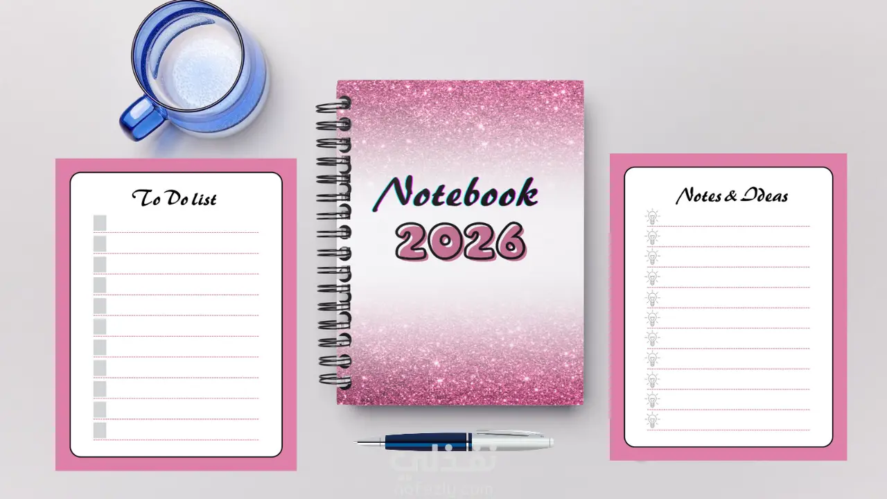 تصميم نوت بوك احترافية للنشر في المواقع الإلكترونية