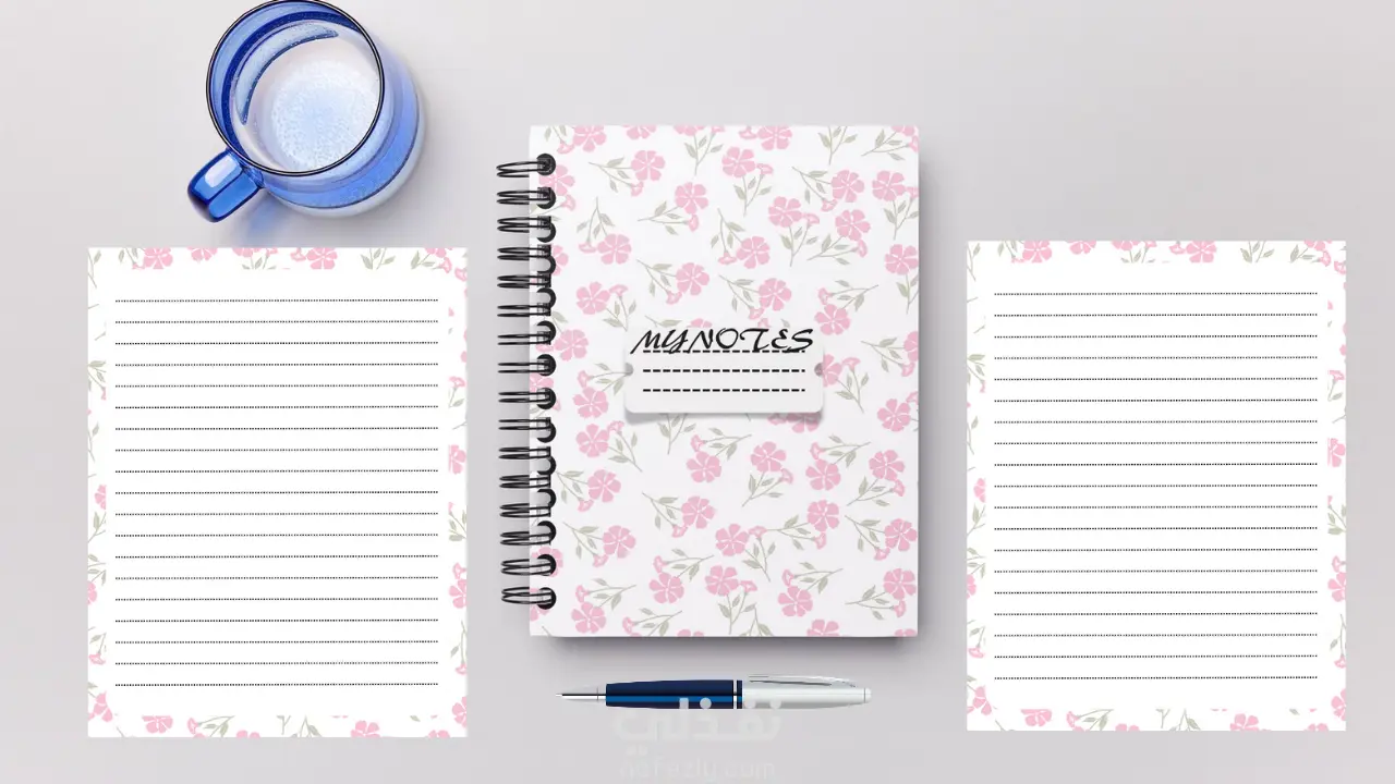 تصميم نوت بوك احترافية للنشر في المواقع الإلكترونية