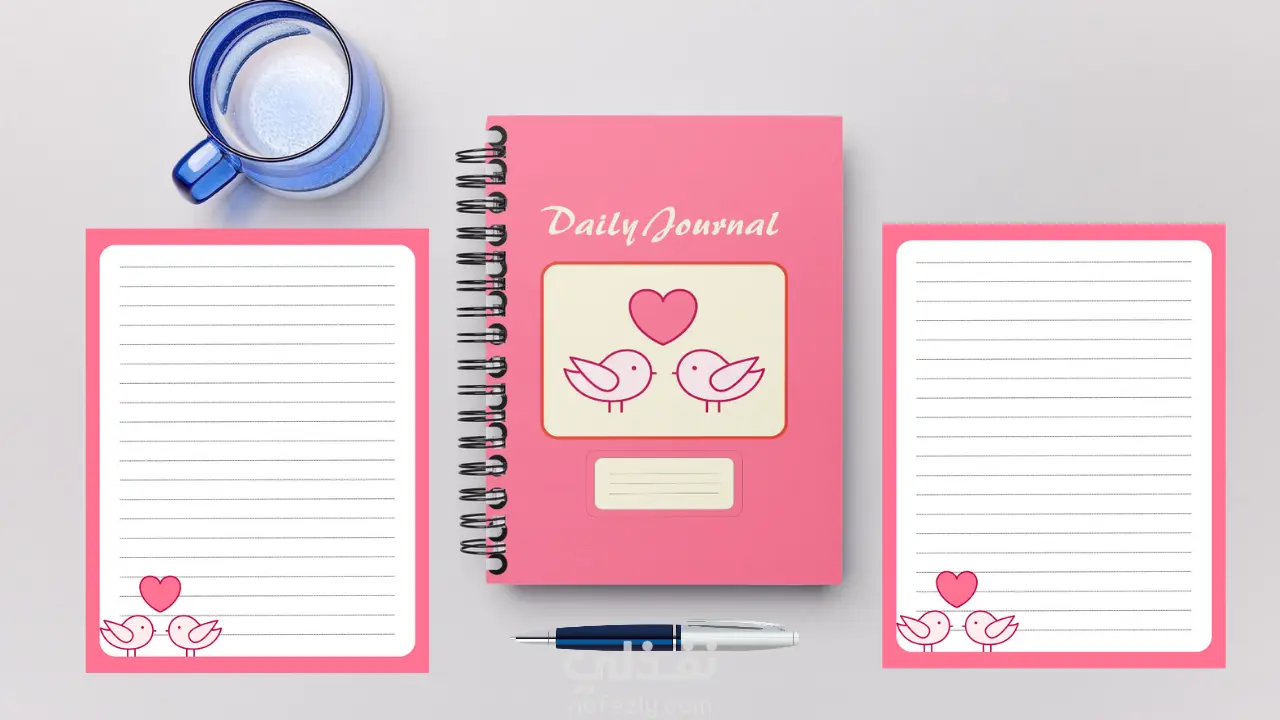 تصميم نوت بوك احترافية للنشر في المواقع الإلكترونية