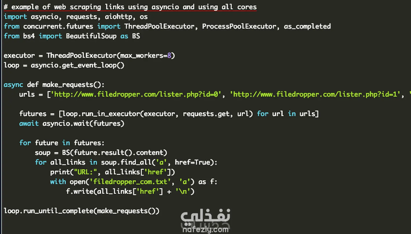 استخراج وجمع البيانات من صفحات المواقع Web Scraping