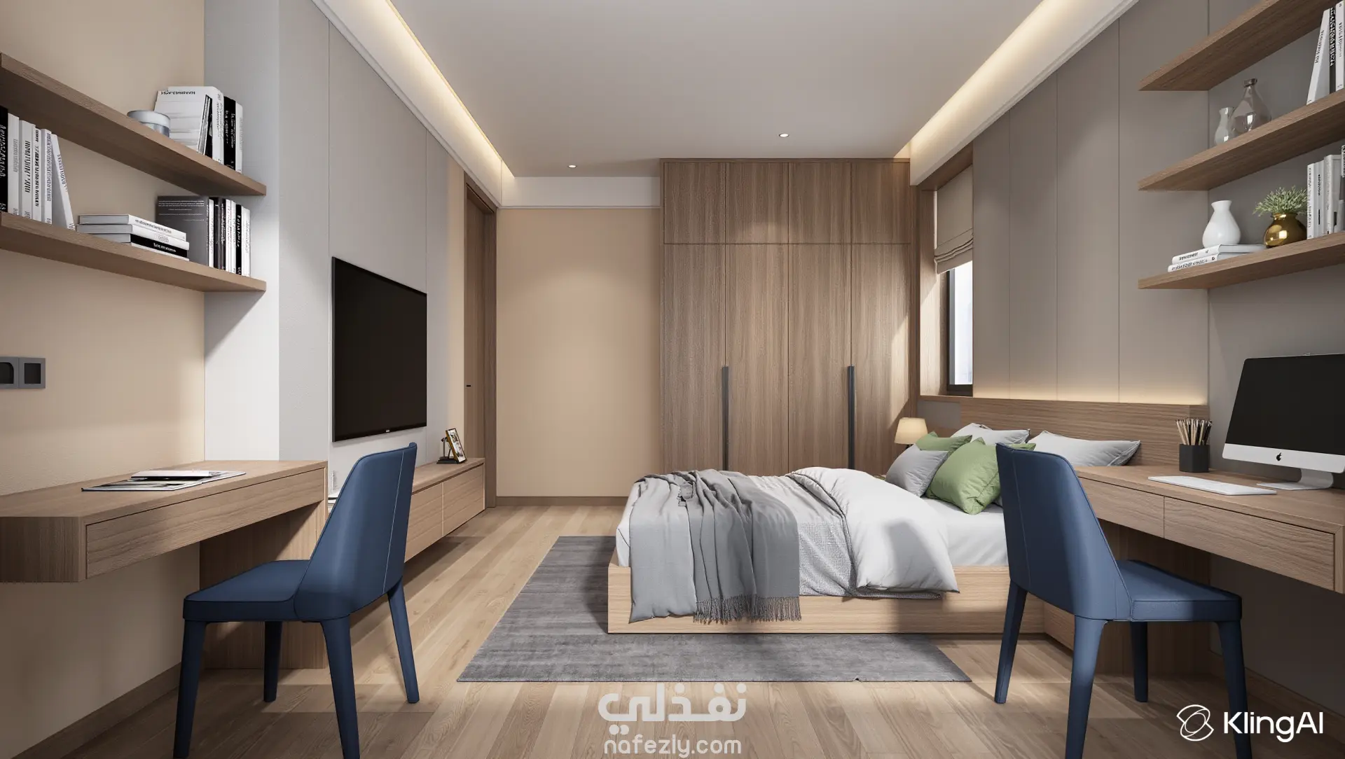 تصميم داخلي واقعي لشقة سكنية بمساحة 120 متر – ستايل كونتمبراري دافئ وأنيق.