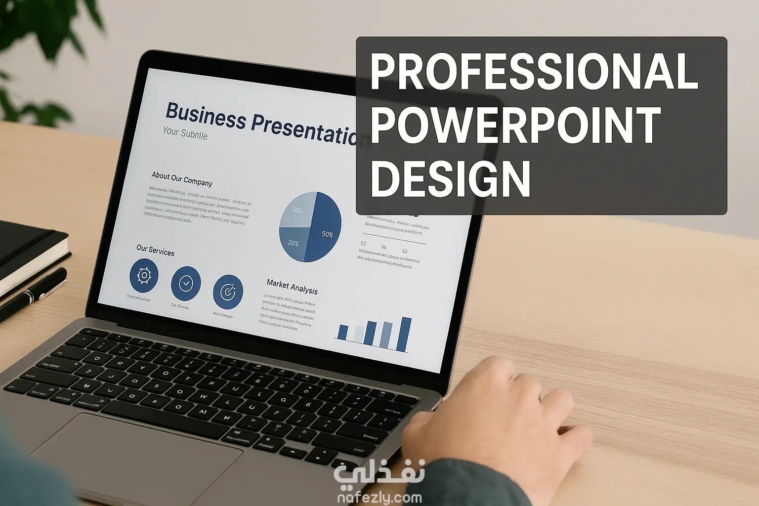 تصميم عرض PowerPoint احترافي وجذاب يلائم مشروعك أو عرضك التقديمي