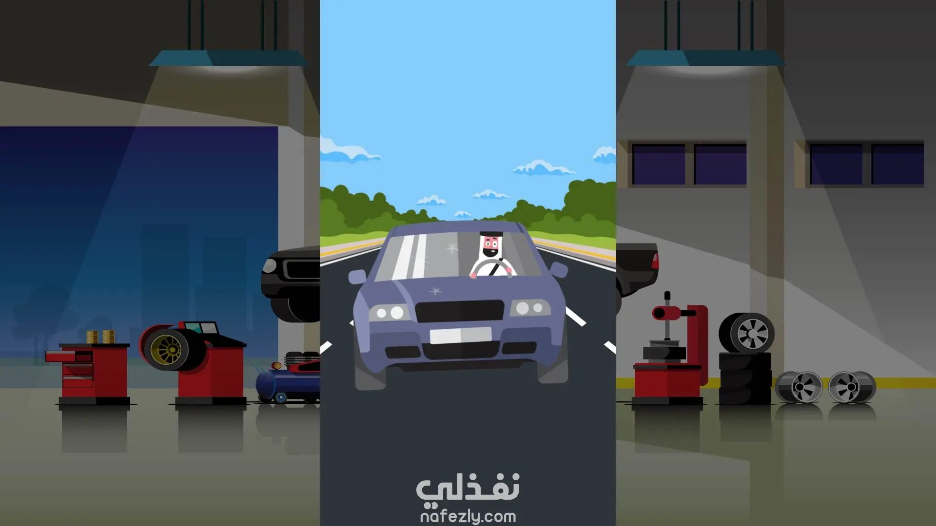Car Repair Workshop – Animated Promo Video (Motion Graphics)