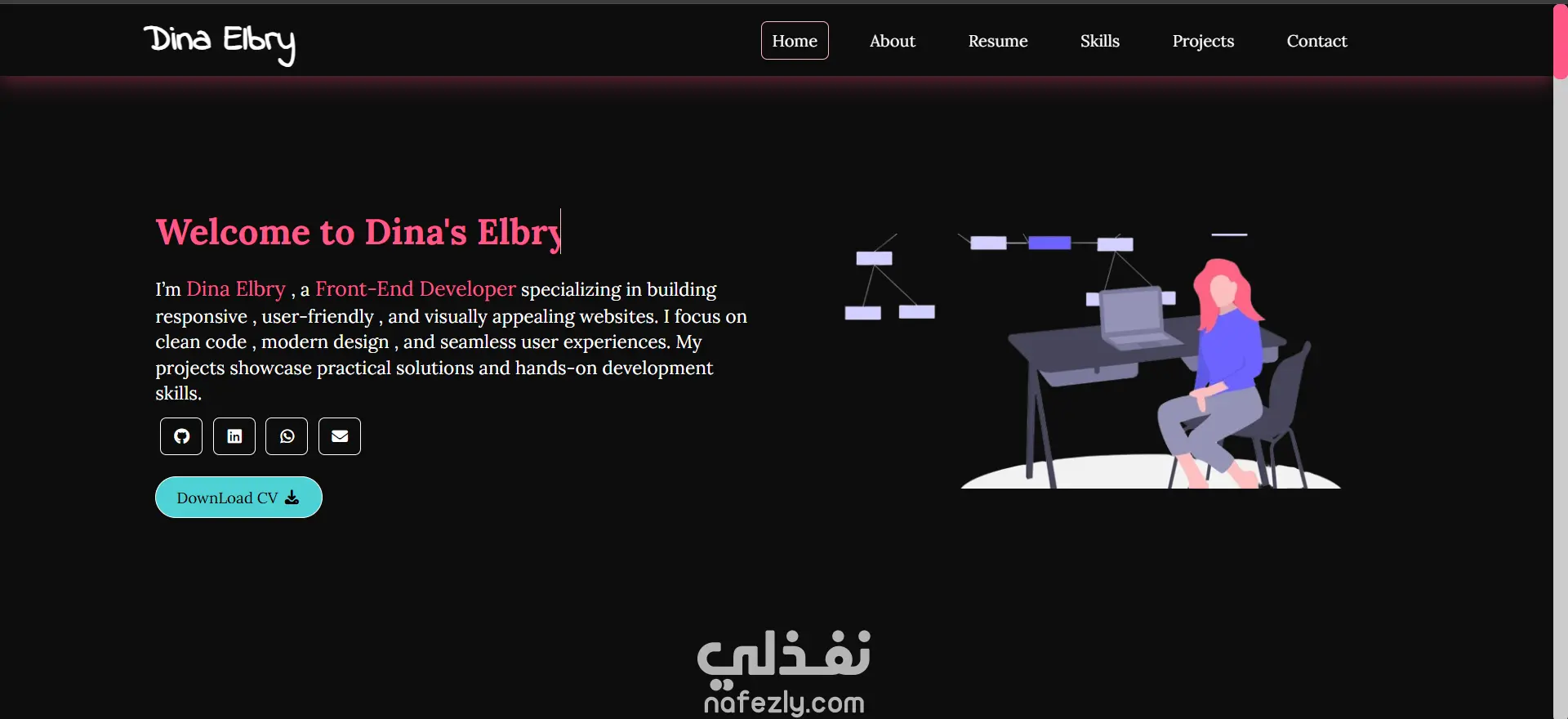 موقع شخصي (Portfolio Website)