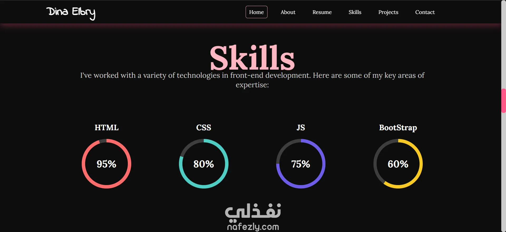 موقع شخصي (Portfolio Website)