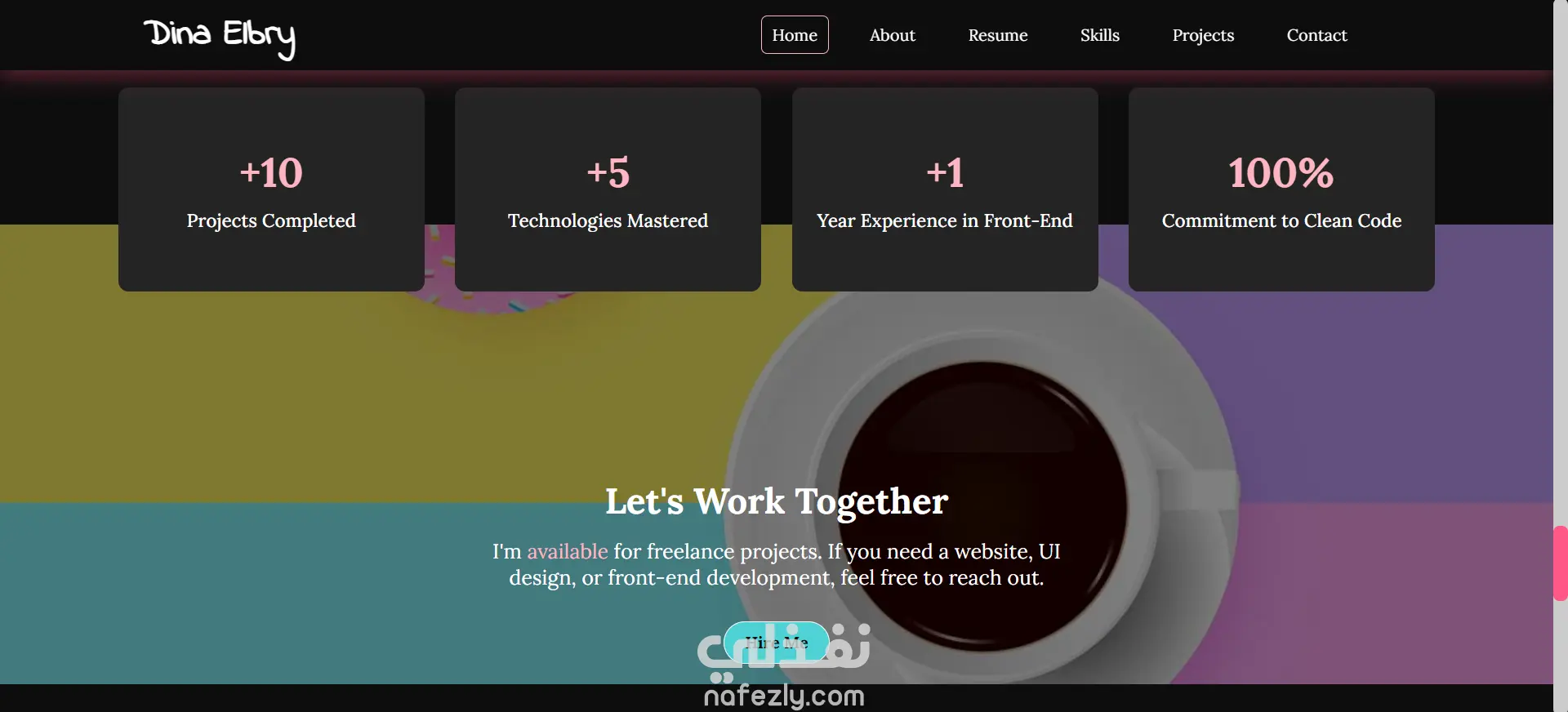 موقع شخصي (Portfolio Website)