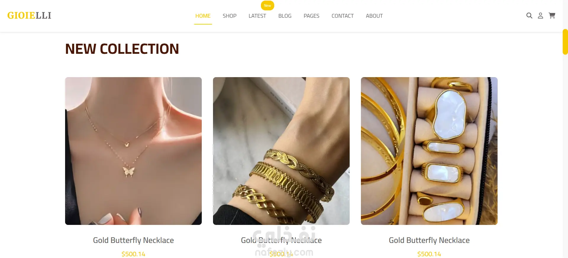 موقع إكسسوارات بتصميم متجاوب باستخدام HTML وCSS