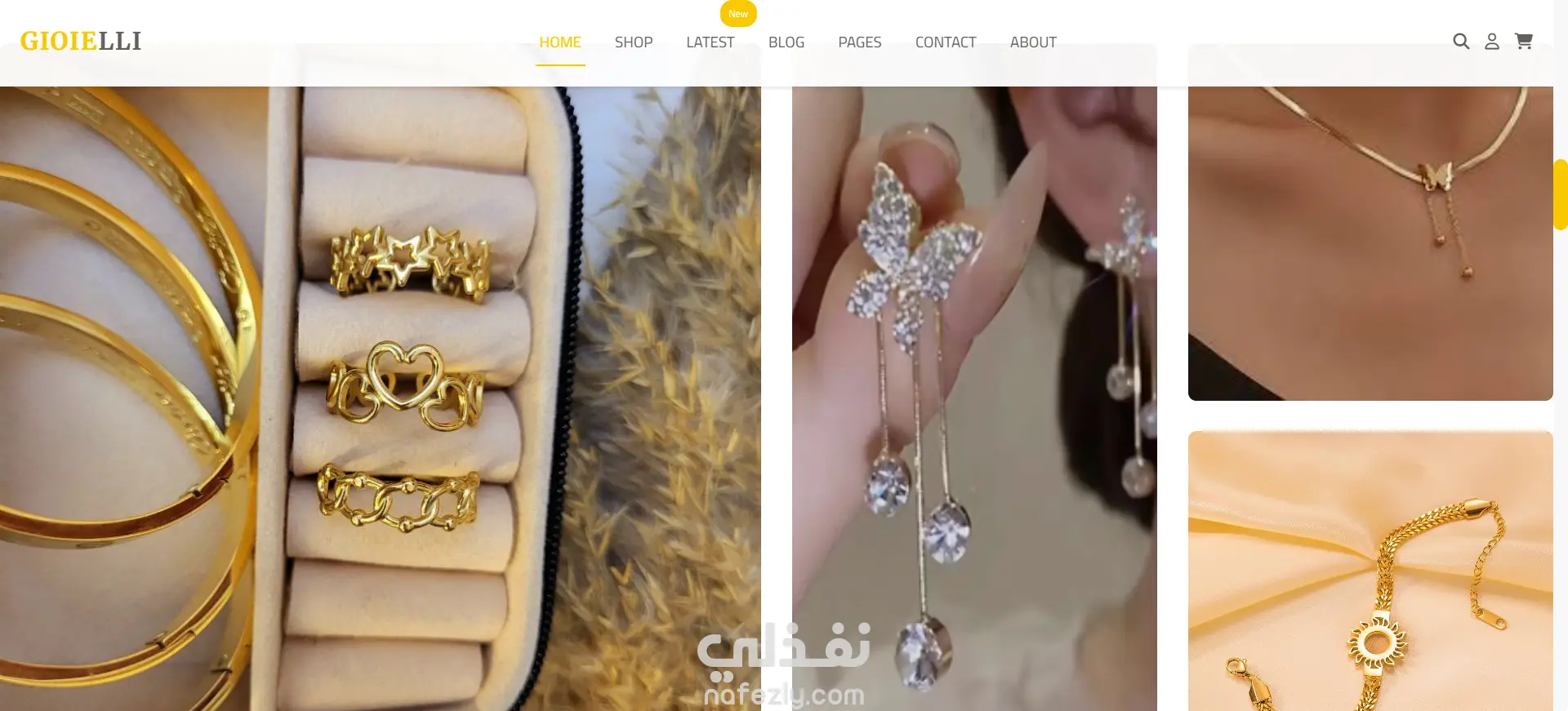 موقع إكسسوارات بتصميم متجاوب باستخدام HTML وCSS