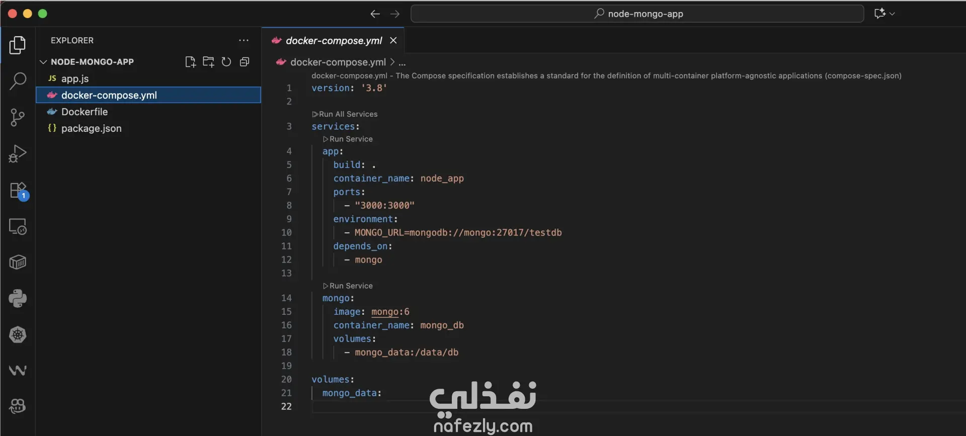 سأقوم بتهيئة وتشغيل تطبيقك باستخدام Docker و docker-compose