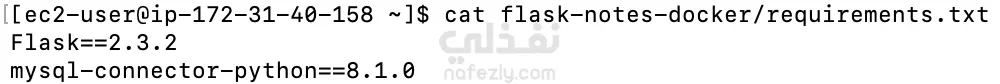 تطبيق ويب لتدوين الملاحظات باستخدام Flask مع Docker Compose