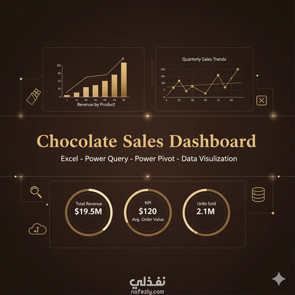 لوحة تحليلات مبيعات الشوكولاتة (Chocolate Sales Dashboard)