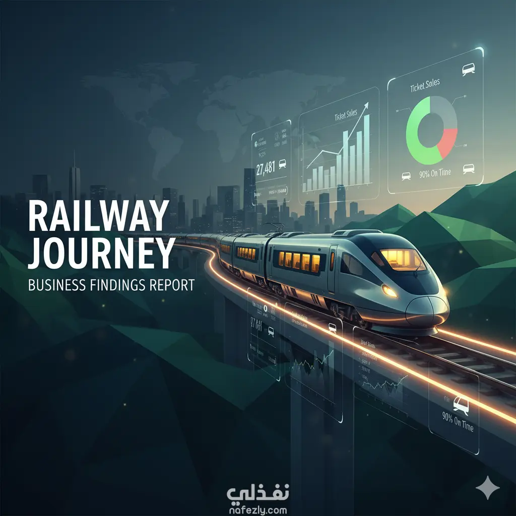 مشروع تحليل رحلات القطارات (Railway Journey Dashboard Project)