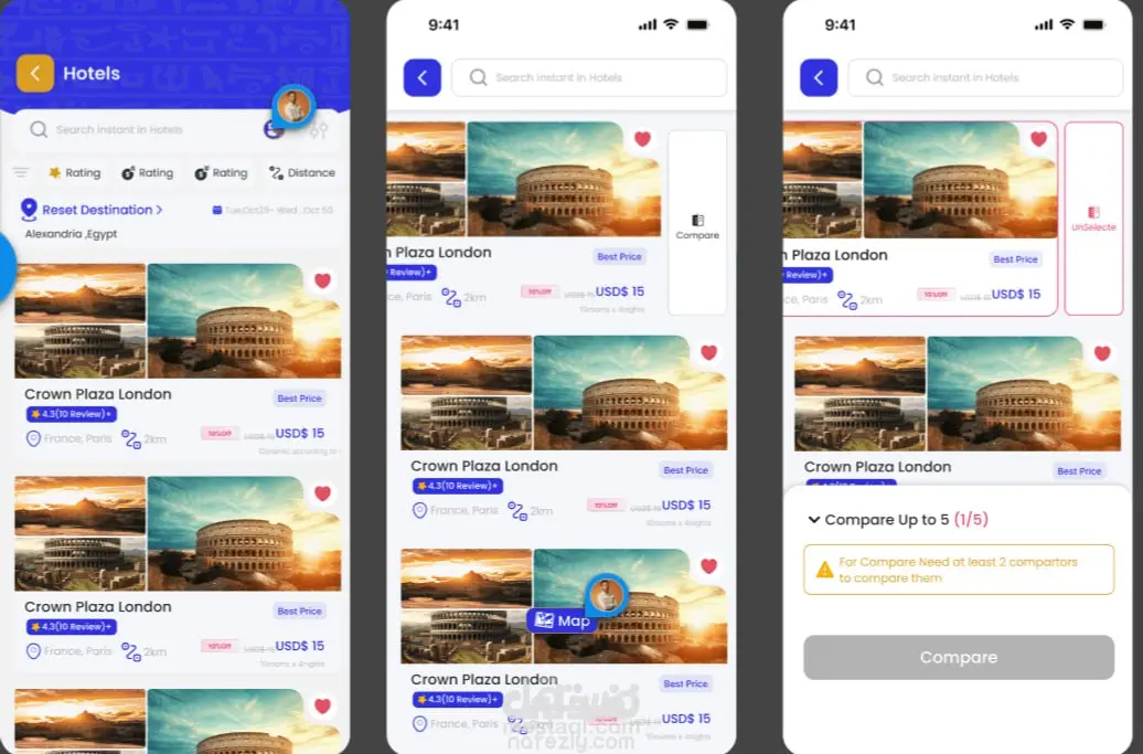 سفنكس جو: تطبيق سياحي متعدد المنصات