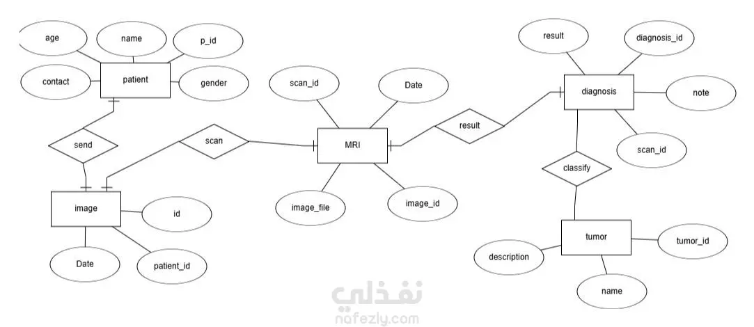 تصميم وبرمجة نظام ويب لتشخيص أورام الدماغ عبر رفع صور MRI Scan