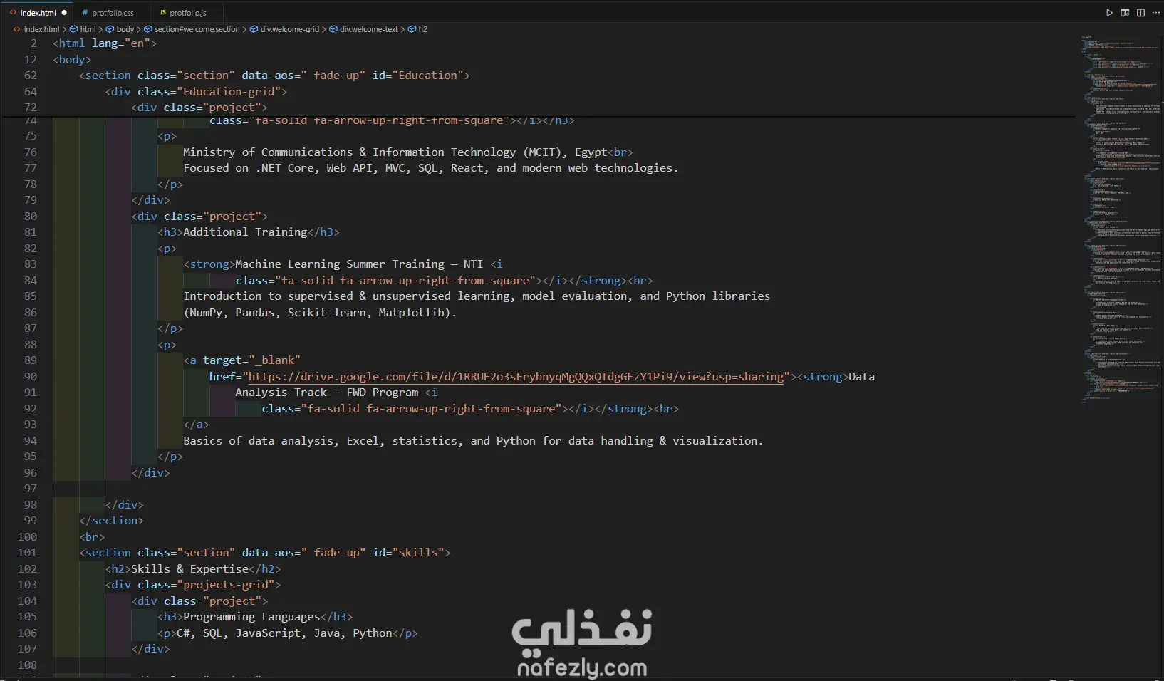 إنشاء صفحات هبوط تفاعلية بـ HTML و CSS و JS