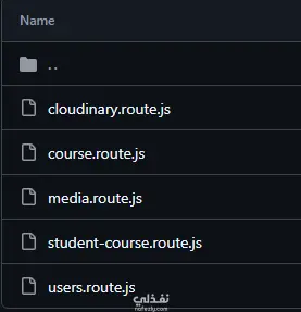 سيرفر NodeJs لموقع تعليمي