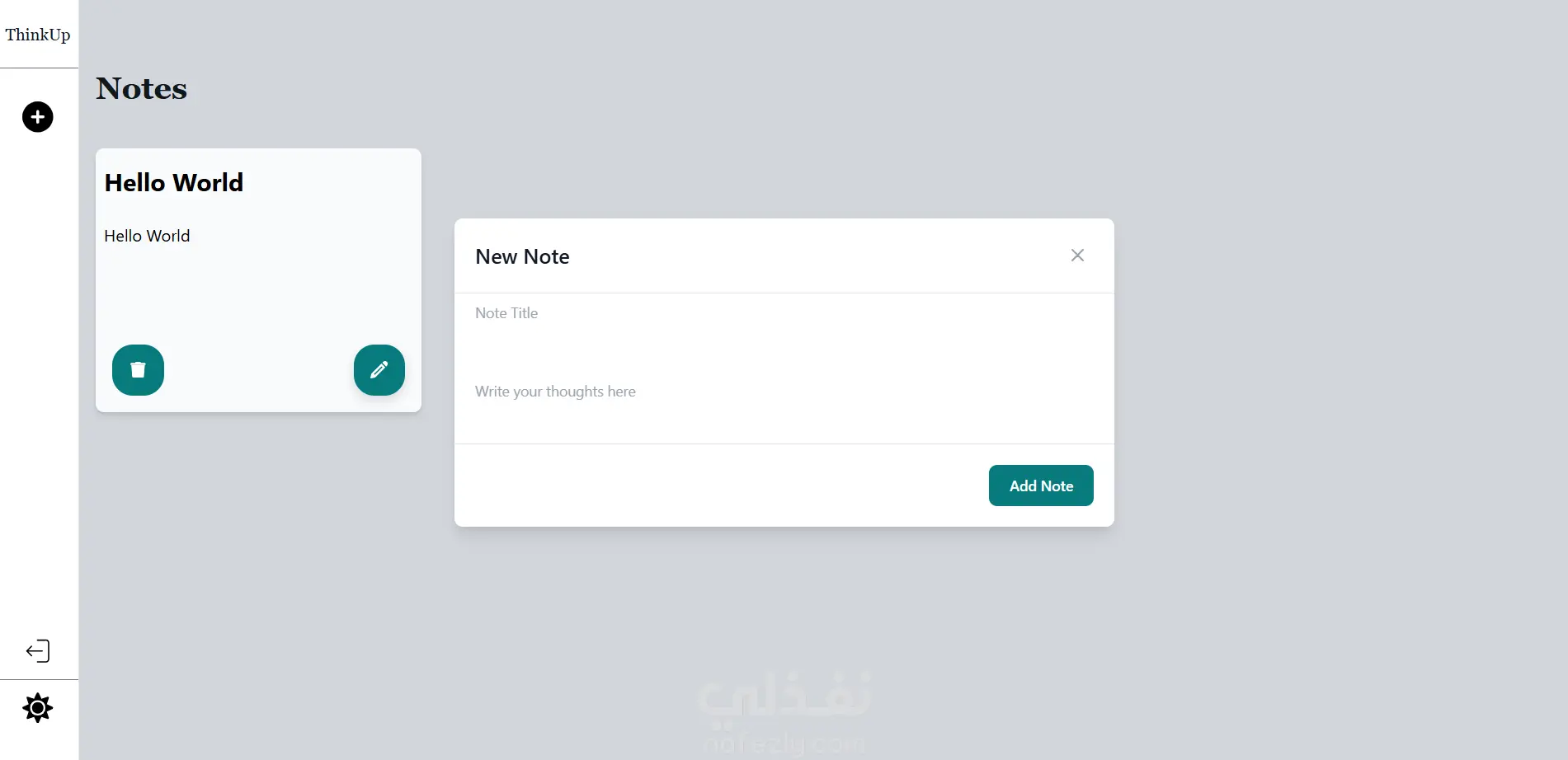 Note App - تطبيق تدوين الملاحظات