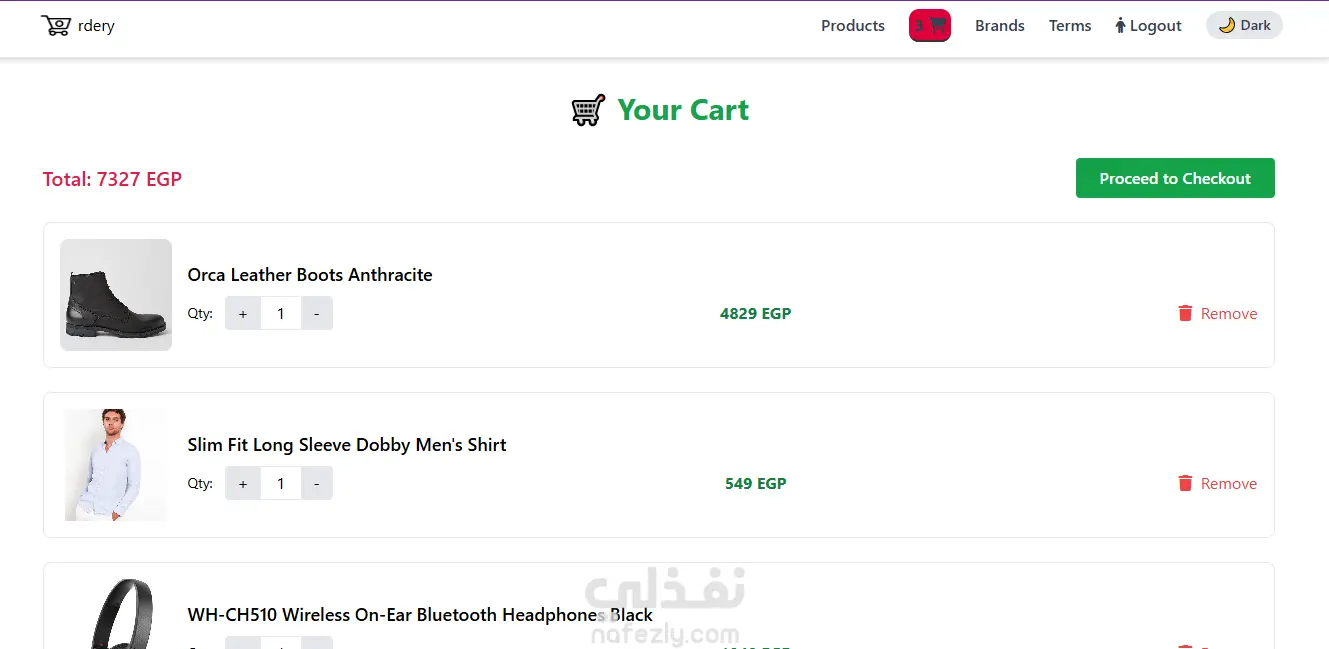 Ordery – E-commerce Web App