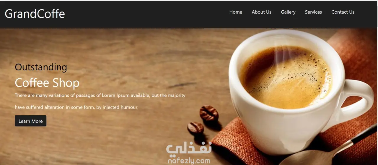 تصميم موقع احترافي بـ HTML / CSS /JavaScript/ Bootstrap (Responsive)