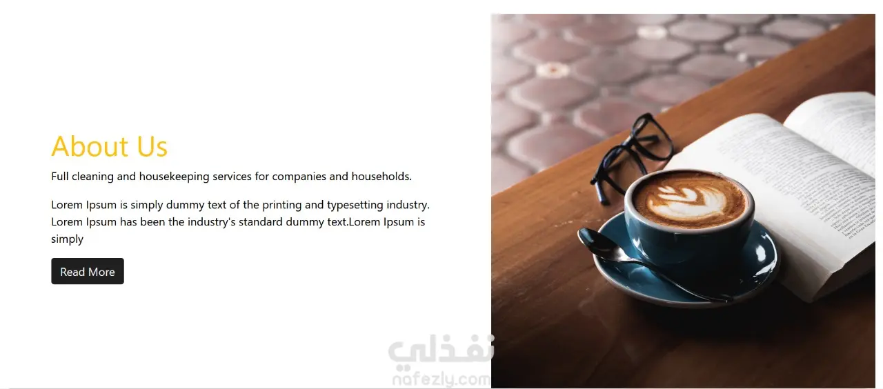 تصميم موقع احترافي بـ HTML / CSS /JavaScript/ Bootstrap (Responsive)