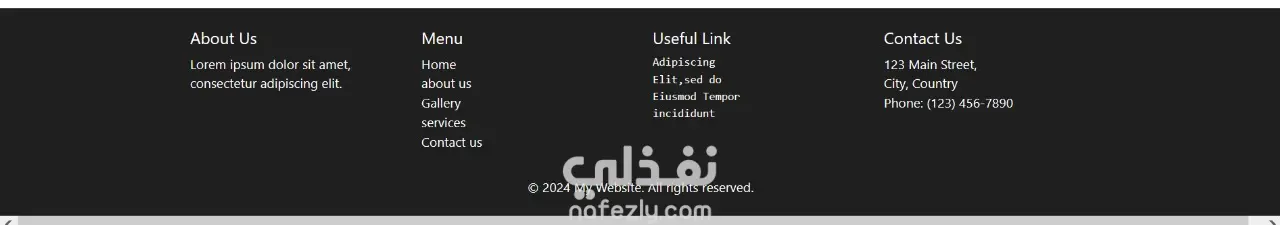 تصميم موقع احترافي بـ HTML / CSS /JavaScript/ Bootstrap (Responsive)