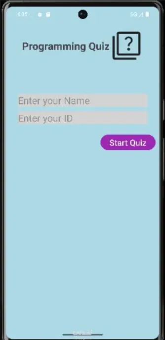 Dynamic quiz App