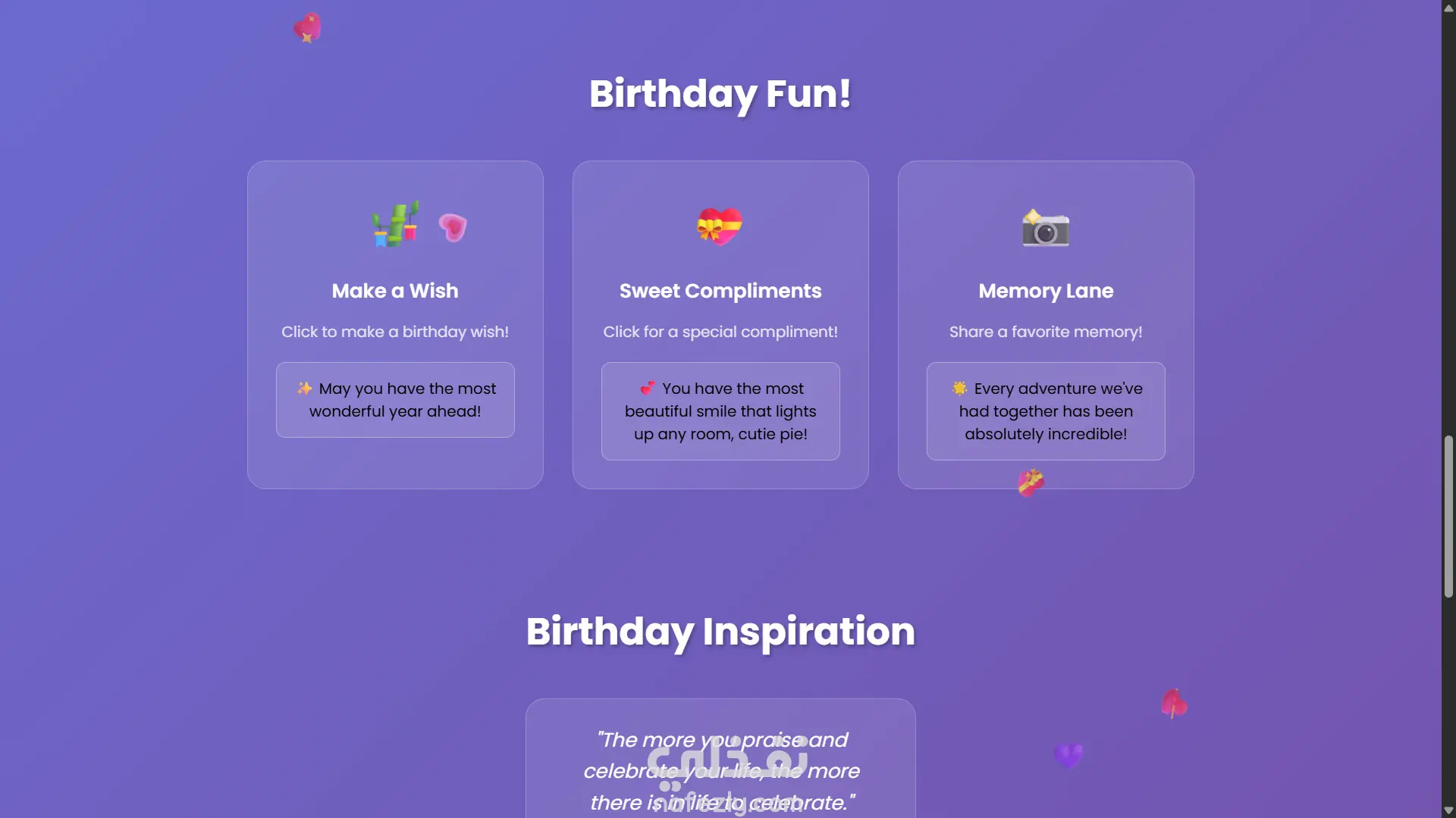 موقع معايده happy birthday website