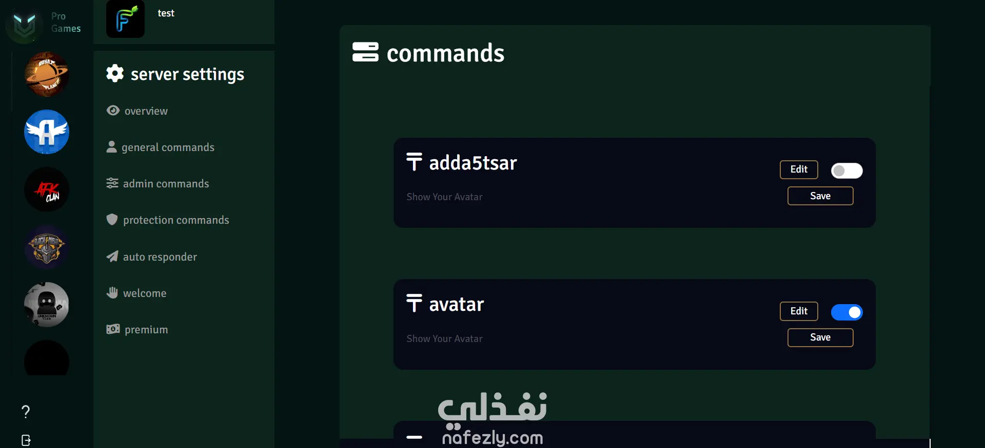 Pro games bot Discord & site