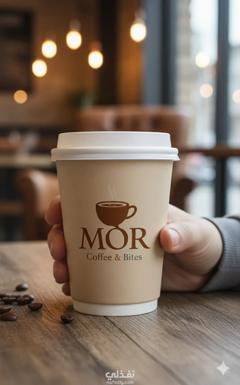 هوية بصرية لمقهى/كافيه (MOR Coffee & Bites) - تصميم دافئ وعصري