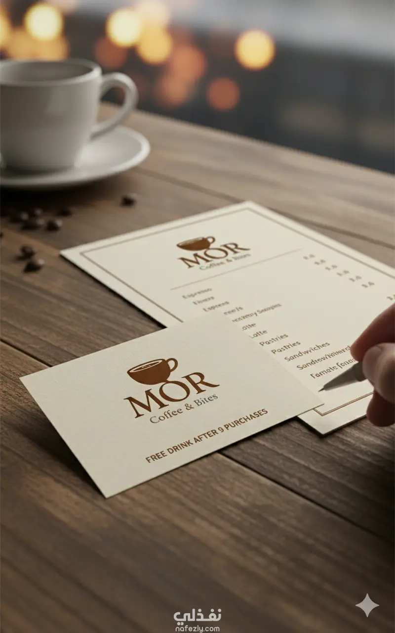 هوية بصرية لمقهى/كافيه (MOR Coffee & Bites) - تصميم دافئ وعصري