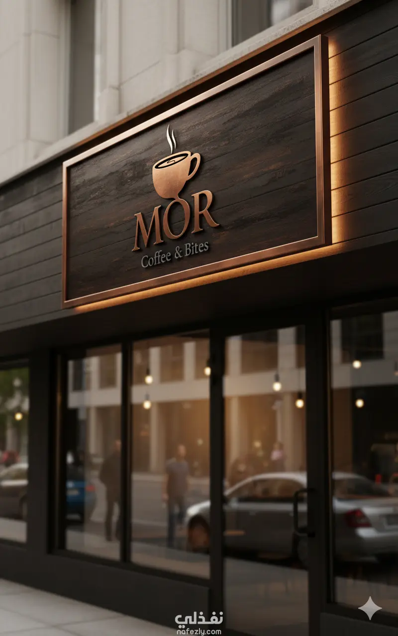 هوية بصرية لمقهى/كافيه (MOR Coffee & Bites) - تصميم دافئ وعصري