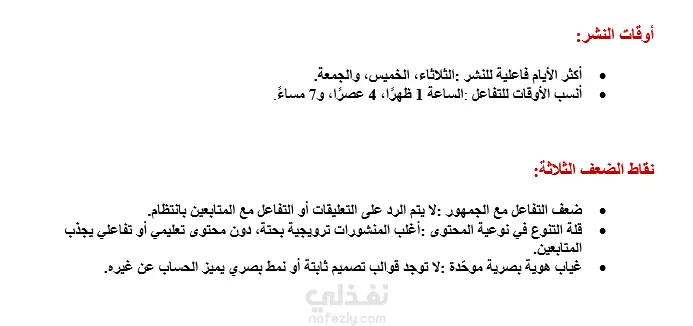 تحليل حساب إنستغرام لمطعم TGI Fridays وتقديم توصيات تطوير الأداء